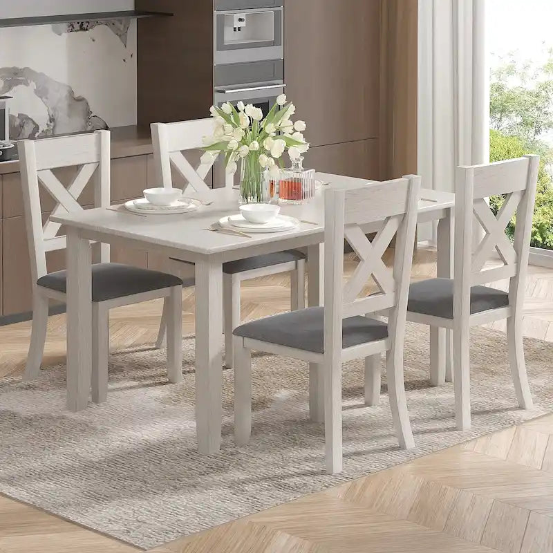Natural Wood Rectangular Dining Table - Seats 4-6