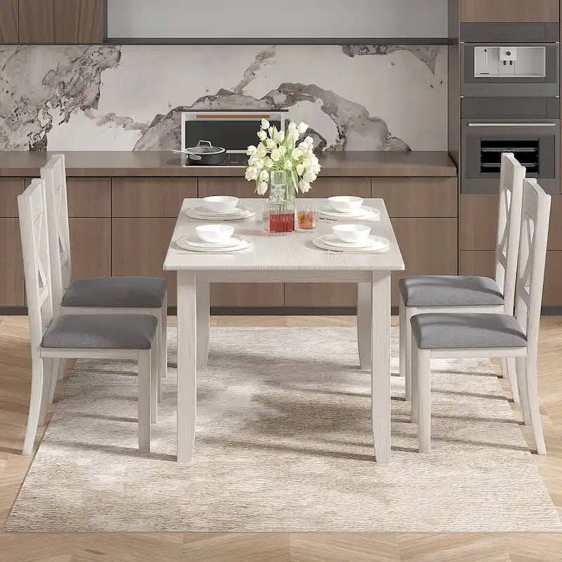 Natural Wood Rectangular Dining Table - Seats 4-6