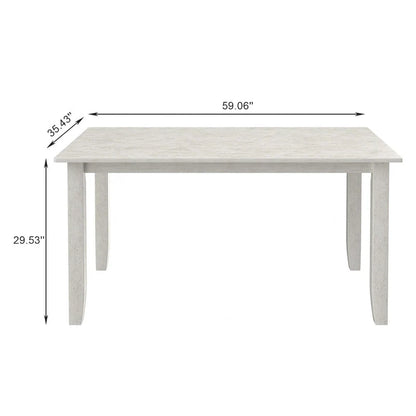 Natural Wood Rectangular Dining Table - Seats 4-6