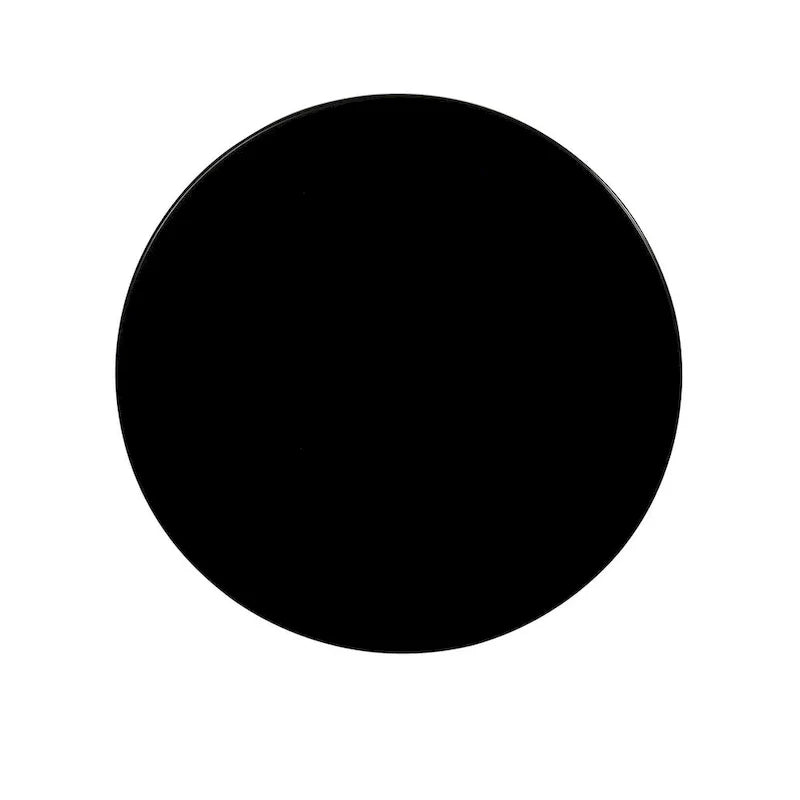 White Round Pedestal End Table