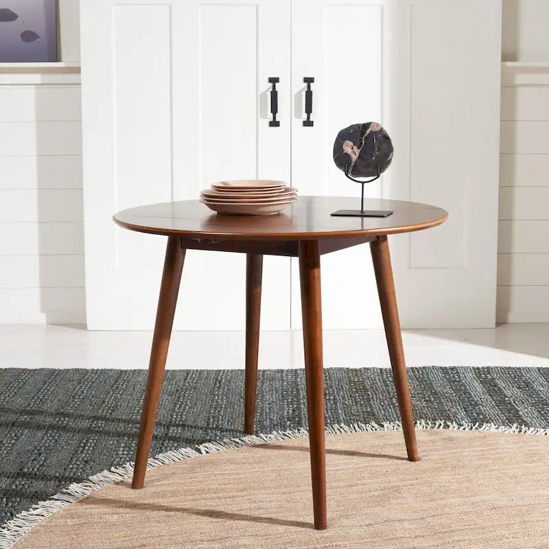 SAFAVIEH Geoff Folding Round Dining Room Table - 35 W x 35 L x 29 H - 35Wx35Dx29H