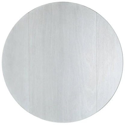 Dark Wood Folding Round Dining Table - Seats 2-4