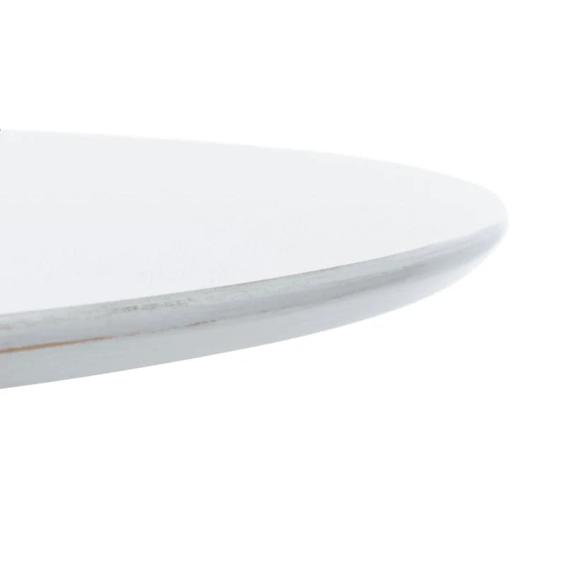 Dark Wood Folding Round Dining Table - Seats 2-4